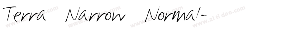 Terra Narrow Normal字体转换